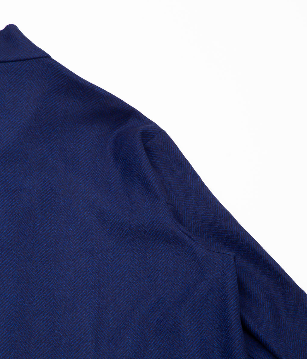 GABRIELA COLL GARMENTS ''NO.65 LORO PIANA HEAVY WOOL OVERSIZED COAT'' (BLUE)