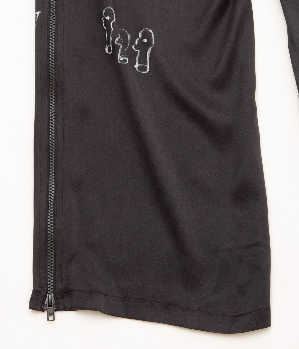 WONDEROUND "HAND PAINTED BOXING TROUSERS "(BLACK)