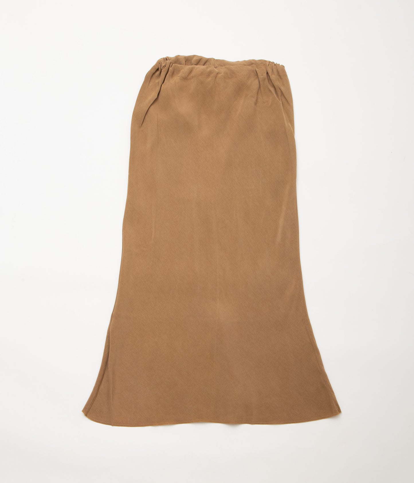 GABRIELA COLL GARMENTS ''NO.290 CUPRO BIAS CUT SKIRT'' (BROWN)