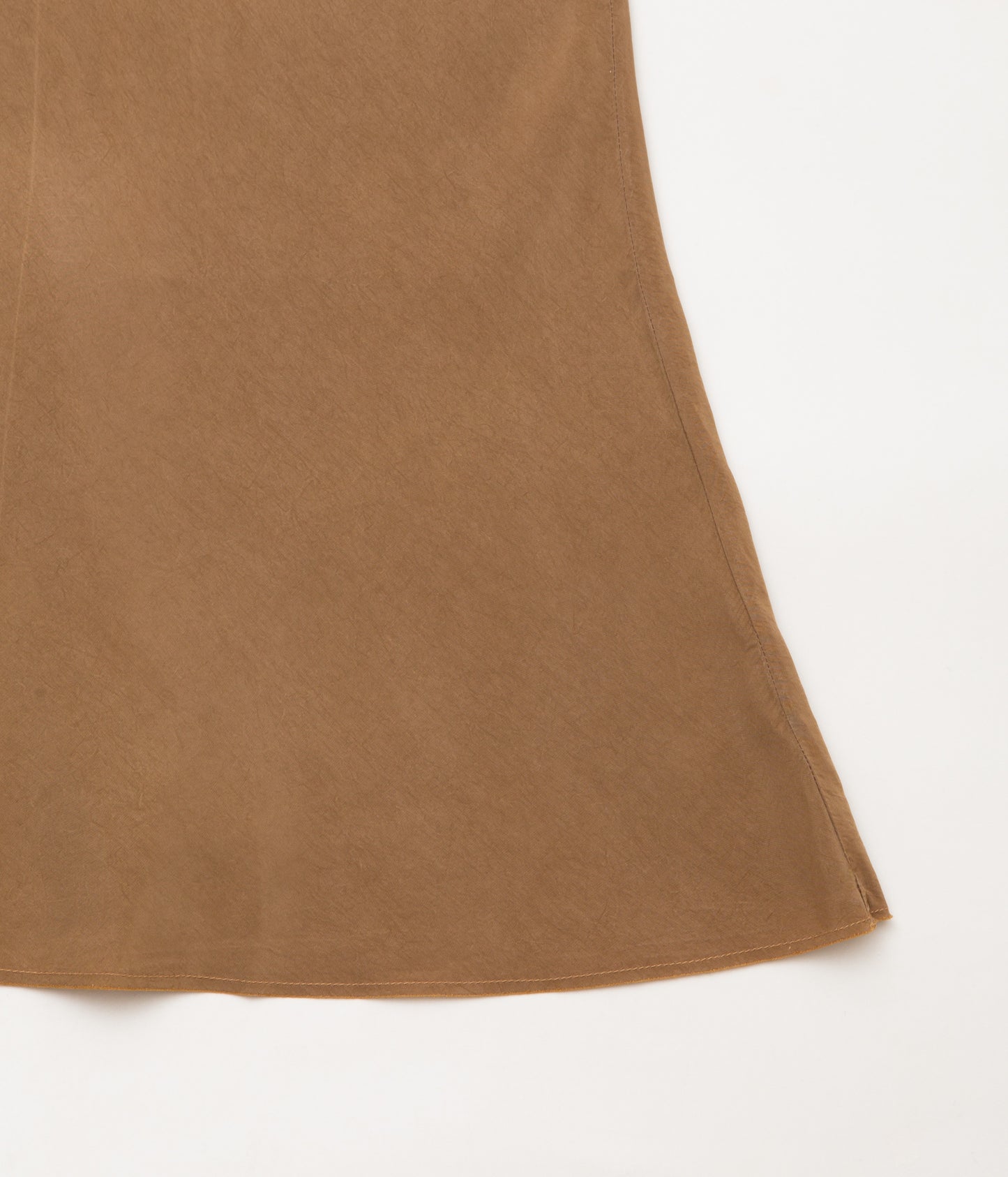 GABRIELA COLL GARMENTS ''NO.290 CUPRO BIAS CUT SKIRT'' (BROWN)