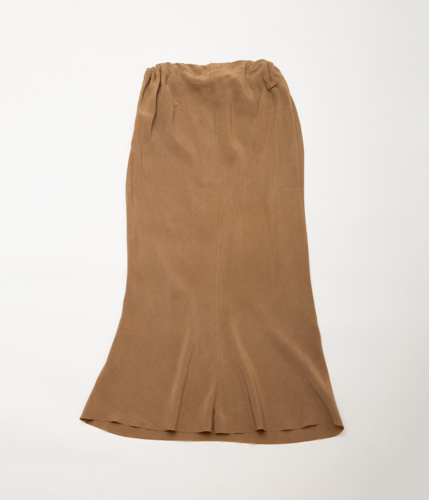 GABRIELA COLL GARMENTS ''NO.290 CUPRO BIAS CUT SKIRT'' (BROWN)