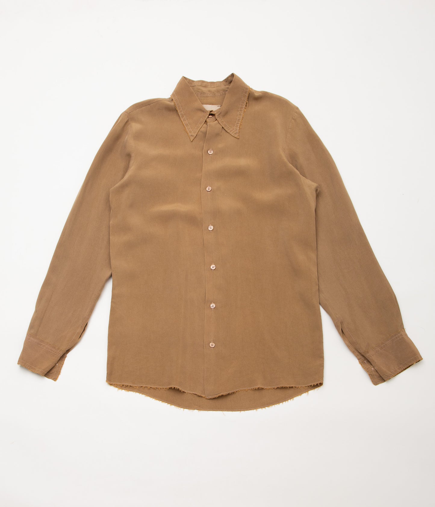 GABRIELA COLL GARMENTS ''NO.197 CUPRO SHIRT'' (BROWN)