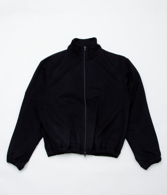 GABRIELA COLL GARMENTS ''NO.261 LORO PIANA WOOL ZIPPER JACKET'' (BLACK)