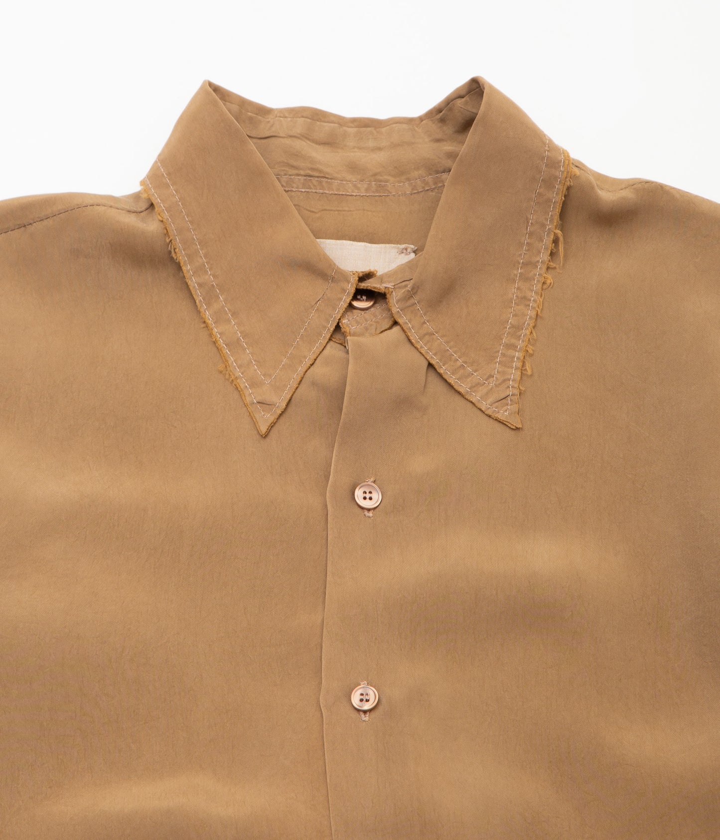 GABRIELA COLL GARMENTS ''NO.197 CUPRO SHIRT'' (BROWN)