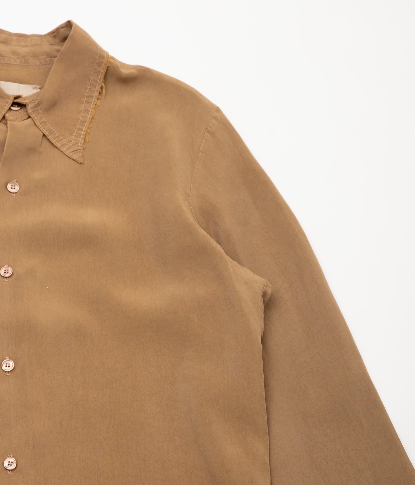 GABRIELA COLL GARMENTS ''NO.197 CUPRO SHIRT'' (BROWN)