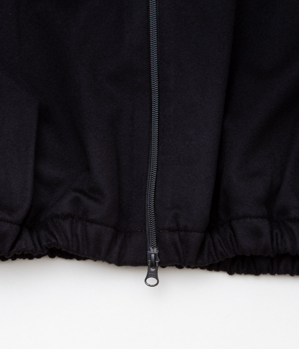 GABRIELA COLL GARMENTS ''NO.261 LORO PIANA WOOL ZIPPER JACKET'' (BLACK)