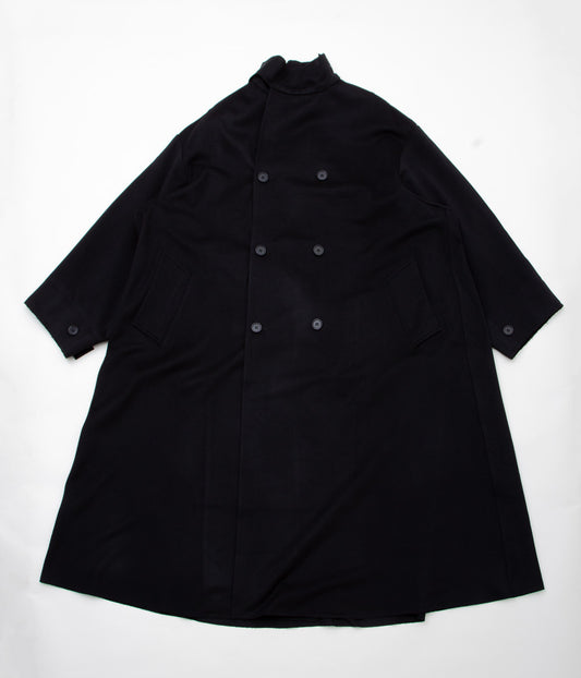 GABRIELA COLL GARMENTS ''NO.65 LORO PIANA HEAVY WOOL OVERSIZED COAT'' (BLACK)