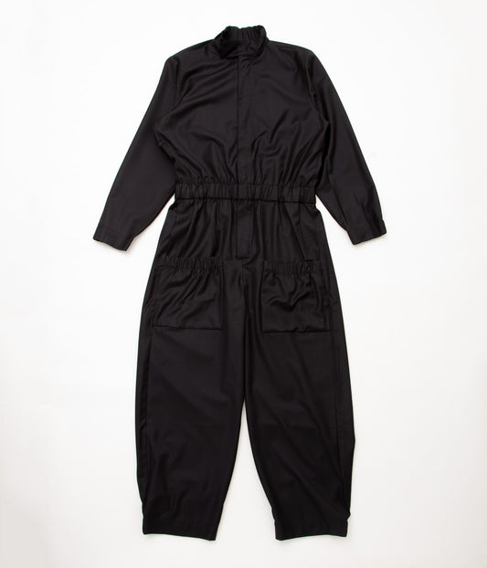 GABRIELA COLL GARMENTS ''NO.284 LORO PIANA FINE WOOL OVERALL'' (BLACK)