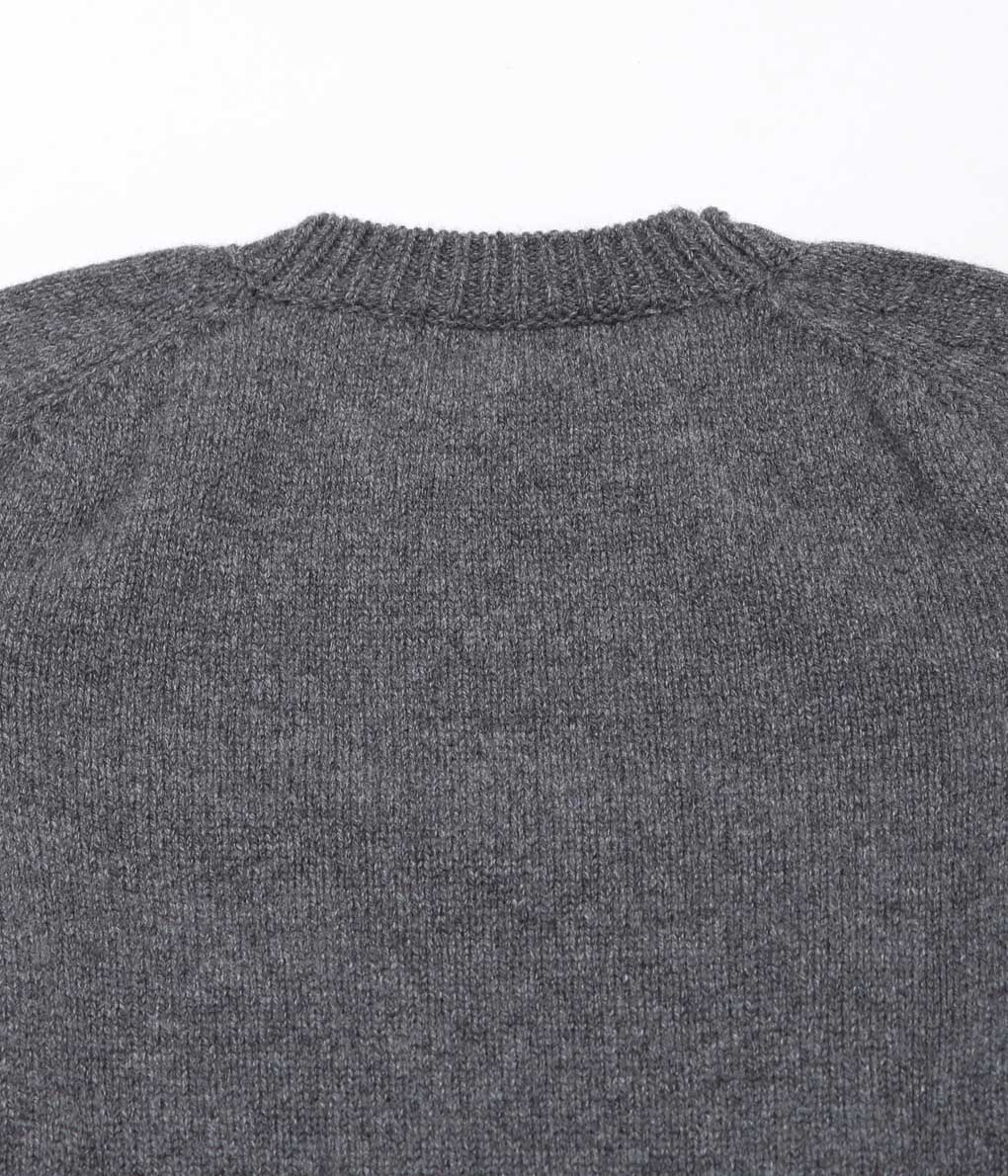 &DAUGHTER ''PLAIN SADDLE SLEEVE CREWNECK'' (DERBY GREY)