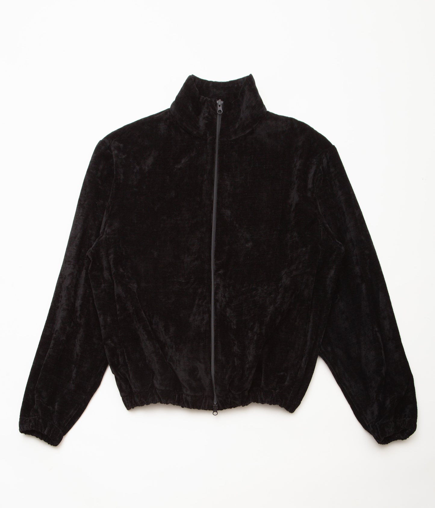 GABRIELA COLL GARMENTS ''NO.261 COTTON VELVET ZIPPER JACKET'' (BLACK)