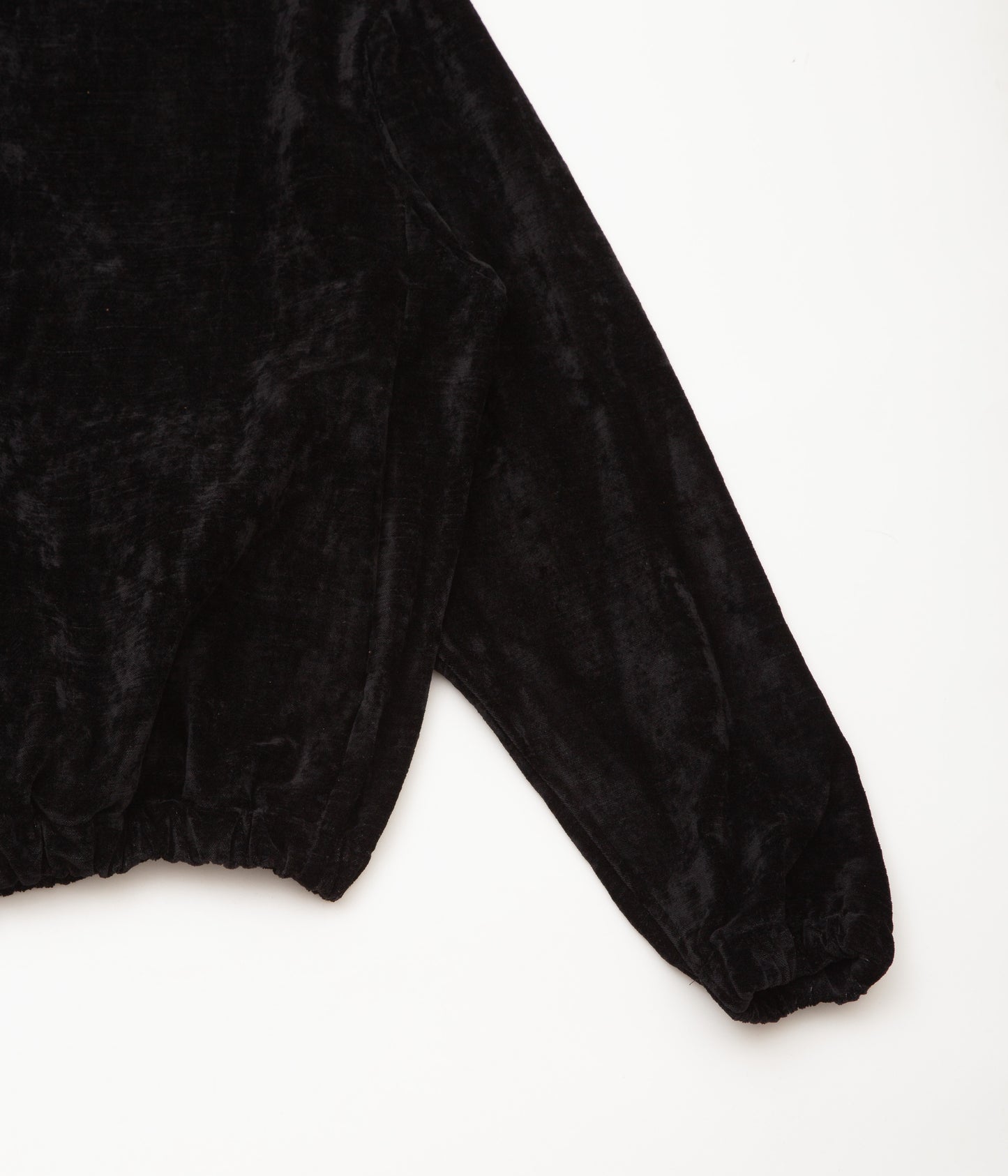 GABRIELA COLL GARMENTS ''NO.261 COTTON VELVET ZIPPER JACKET'' (BLACK)