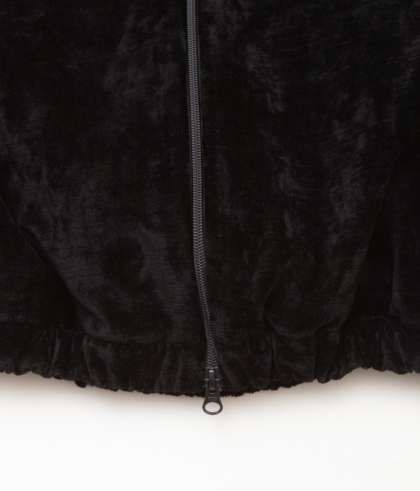 GABRIELA COLL GARMENTS ''NO.261 COTTON VELVET ZIPPER JACKET'' (BLACK)