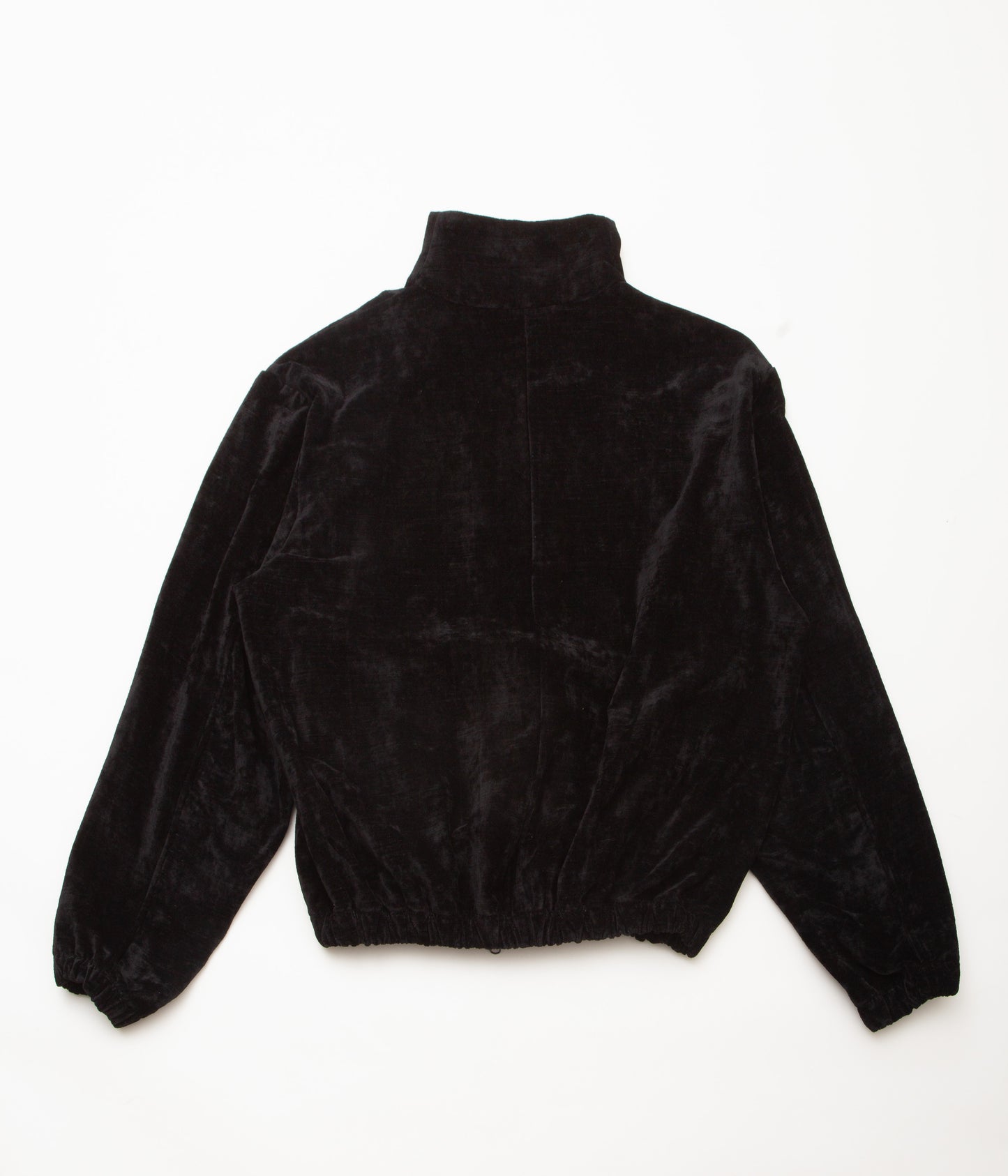 GABRIELA COLL GARMENTS ''NO.261 COTTON VELVET ZIPPER JACKET'' (BLACK)