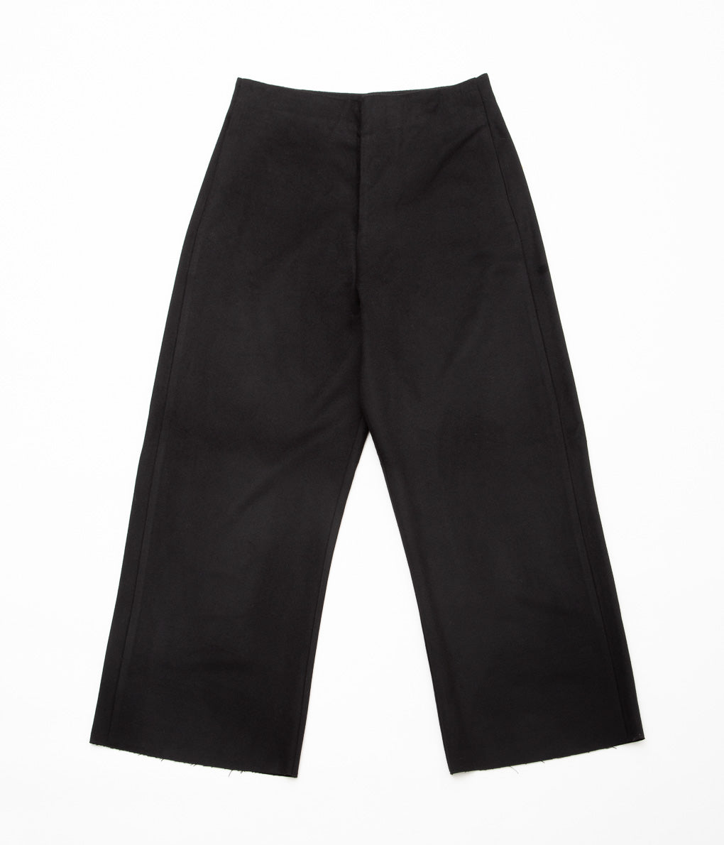 GABRIELA COLL GARMENTS ''NO.227 LORO PIANA WOOL FULL TROUSERS'' (BLACK)