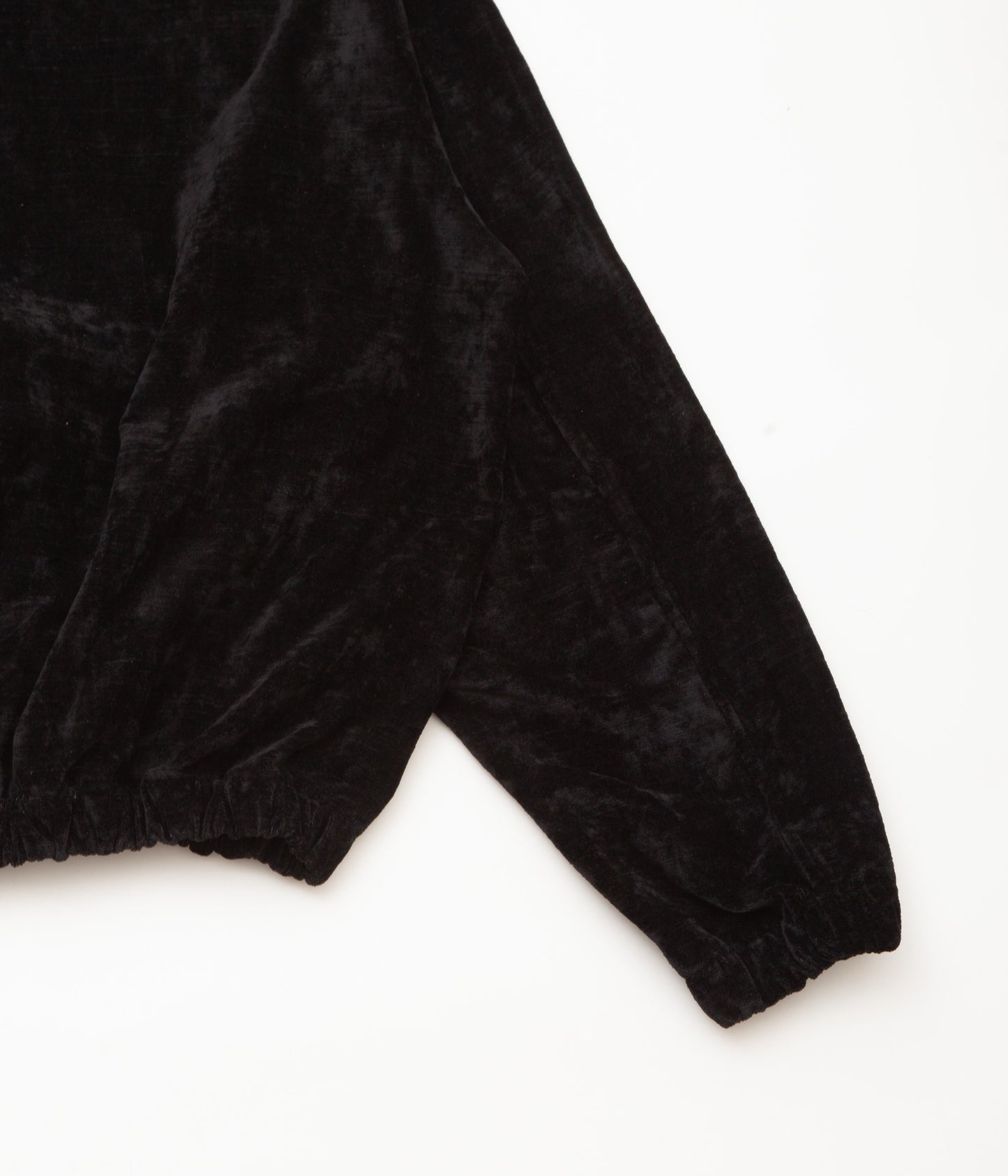 GABRIELA COLL GARMENTS ''NO.261 COTTON VELVET ZIPPER JACKET'' (BLACK)