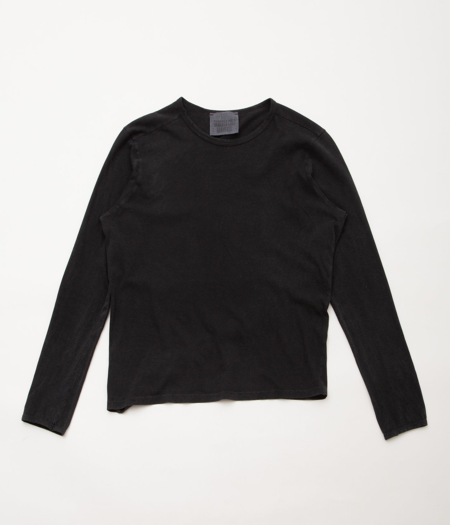 GABRIELA COLL GARMENTS ''NO.87 ORGANIC COTTON LONG SLEEVE T-SHIRT'' (BLACK)