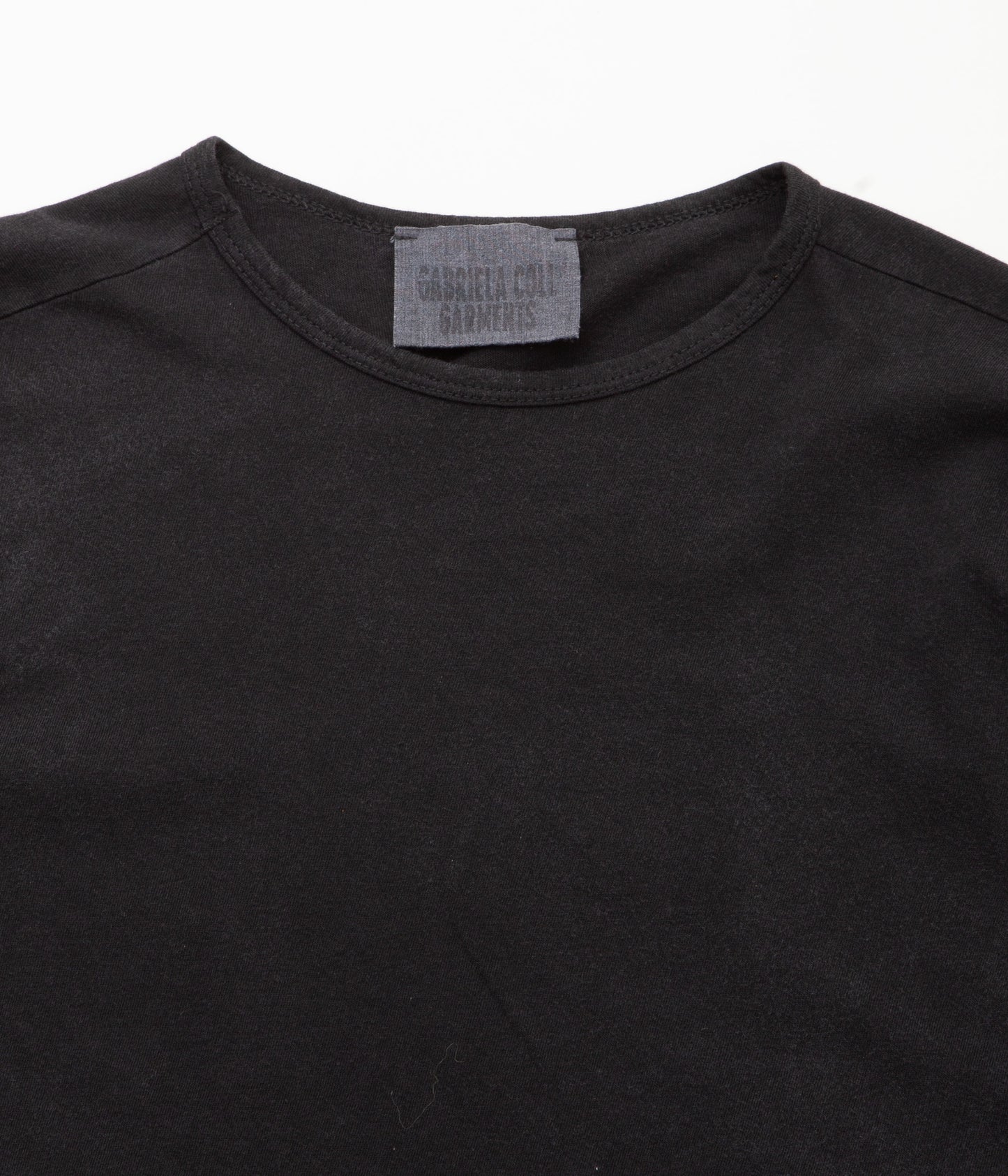 GABRIELA COLL GARMENTS ''NO.87 ORGANIC COTTON LONG SLEEVE T-SHIRT'' (BLACK)