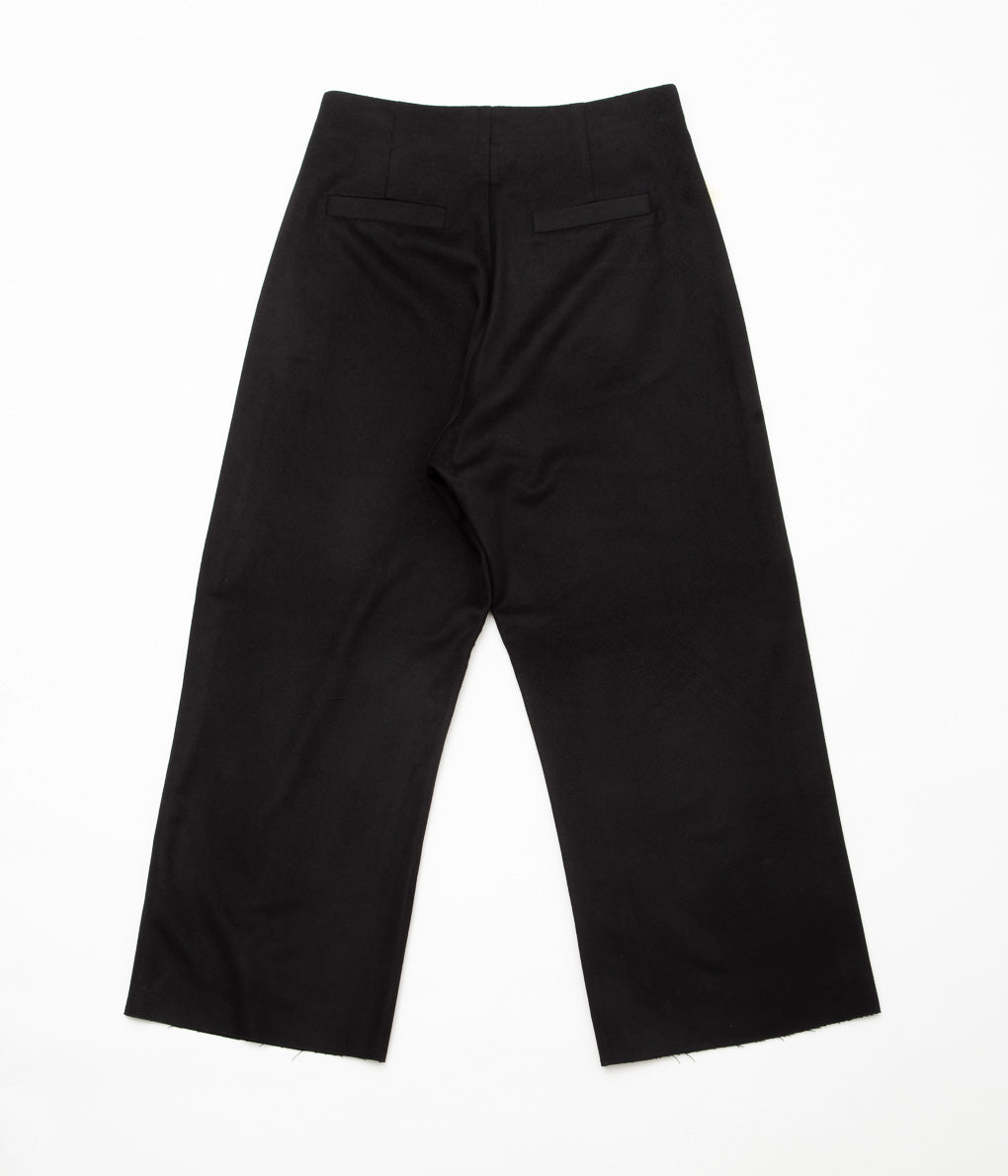 GABRIELA COLL GARMENTS ''NO.227 LORO PIANA WOOL FULL TROUSERS'' (BLACK)