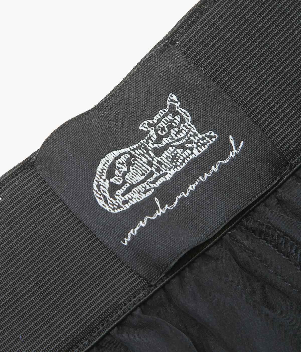 WONDEROUND ''BOXING TROUSERS/ FLAME DRAWING'' (BLACK)