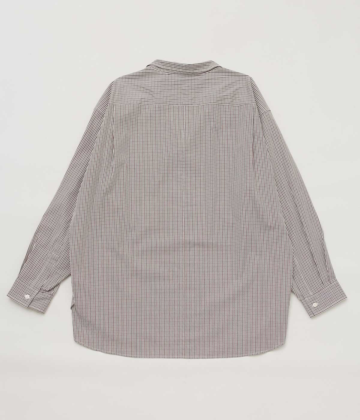 ANSNAM "EX SHIRT｜DEADSTOCK" (BURGUNDY×GREEN CHECK)