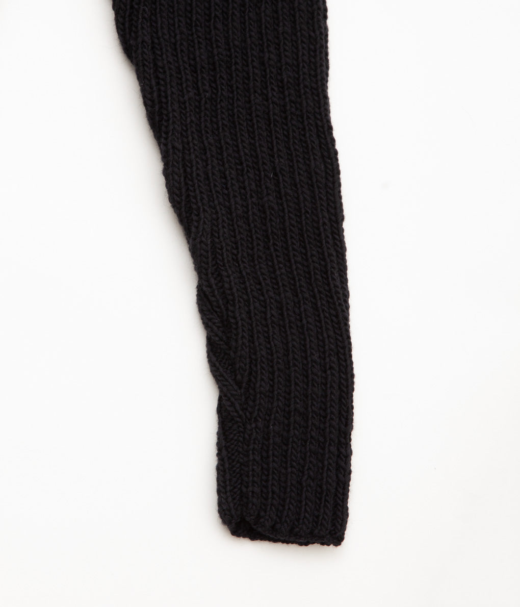 GABRIELA COLL GARMENTS ''NO.66 HAND KNITTED NOMADIC WOOL JUMPER'' (BLACK)