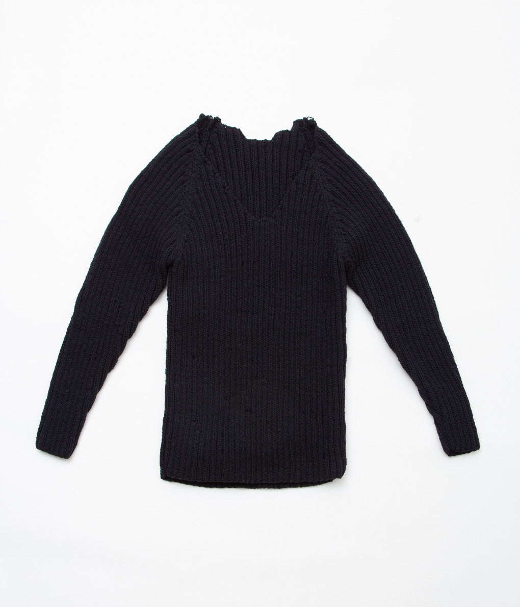 GABRIELA COLL GARMENTS ''NO.66 HAND KNITTED NOMADIC WOOL JUMPER'' (BLACK)