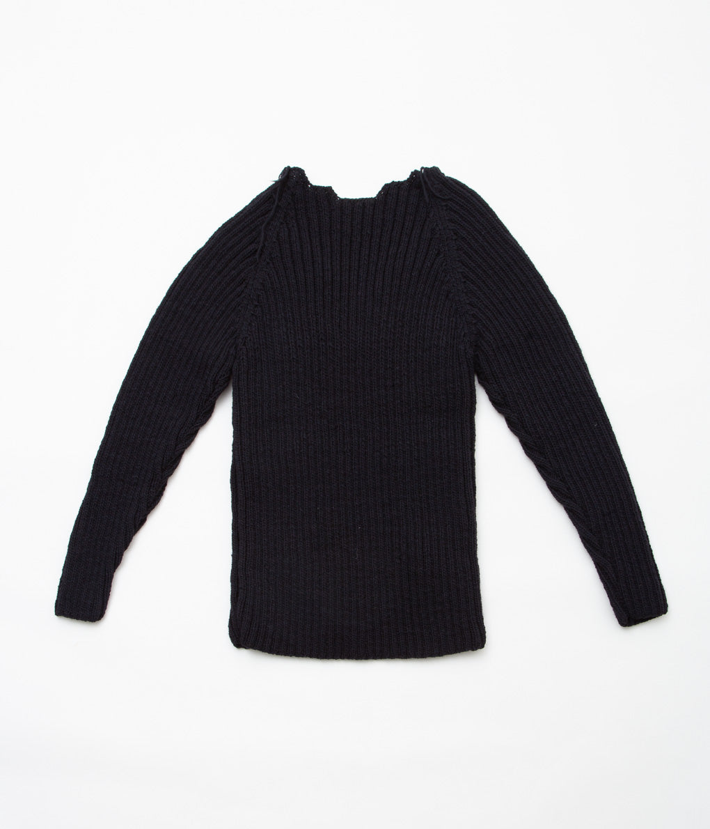 GABRIELA COLL GARMENTS ''NO.66 HAND KNITTED NOMADIC WOOL JUMPER'' (BLACK)