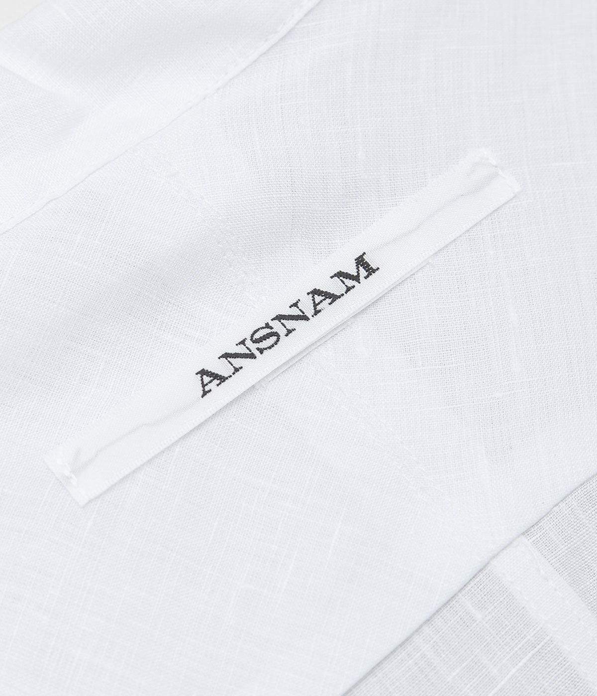 ANSNAM "EX SHIRT | DEADSTOCK" (WHITE LINEN)