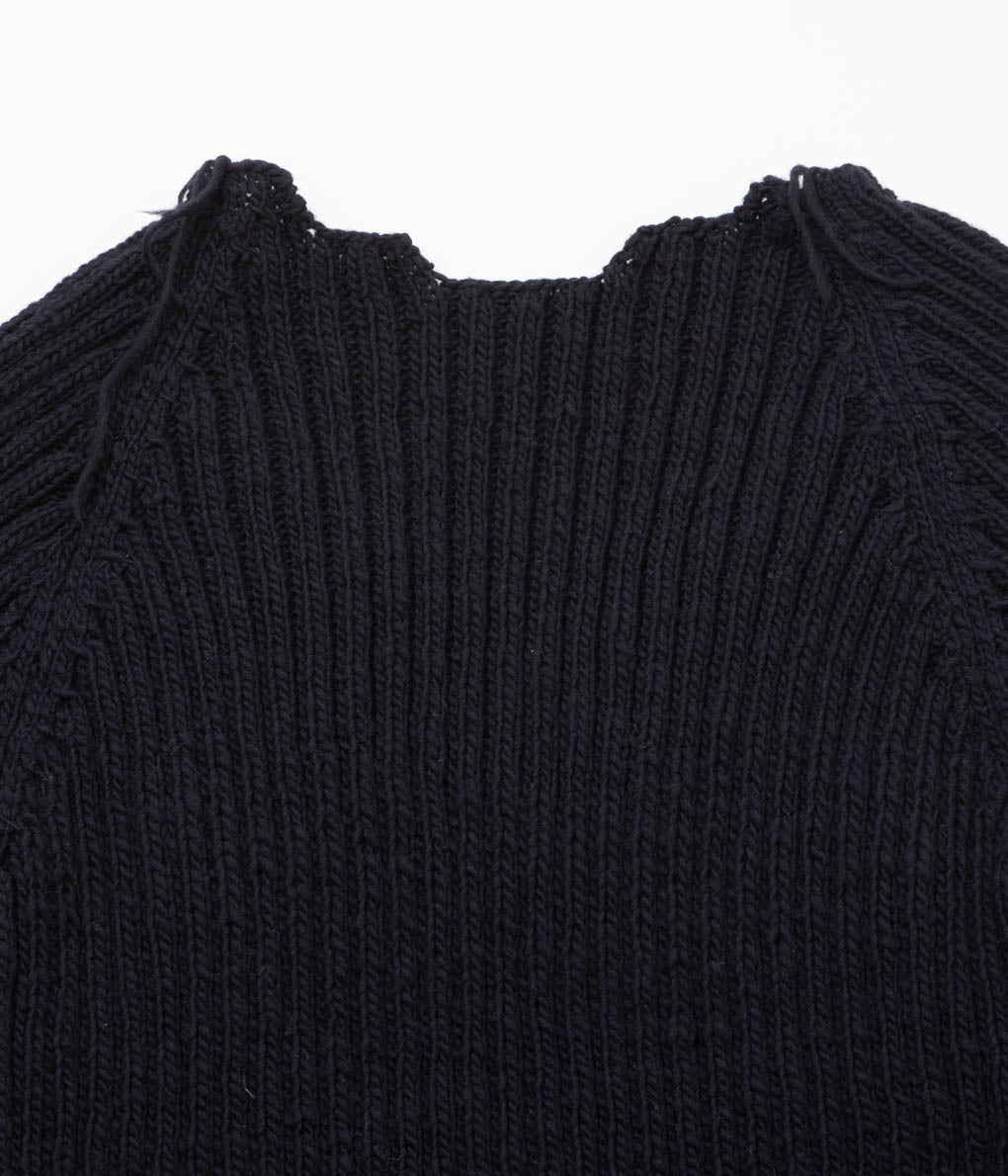 GABRIELA COLL GARMENTS ''NO.66 HAND KNITTED NOMADIC WOOL JUMPER'' (BLACK)