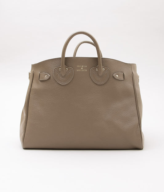 YOUNG&OLSEN THE DRYGOODS STORE ''EMBOSSED LEATHER BELTED TOTE M'' (ETOUPE)