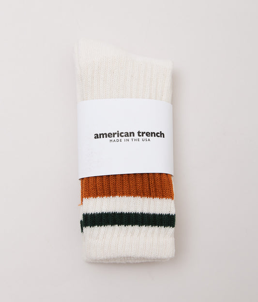 AMERICAN TRENCH ''RETRO STRIPE'' (TEXAS ORANGE/HUNTER)