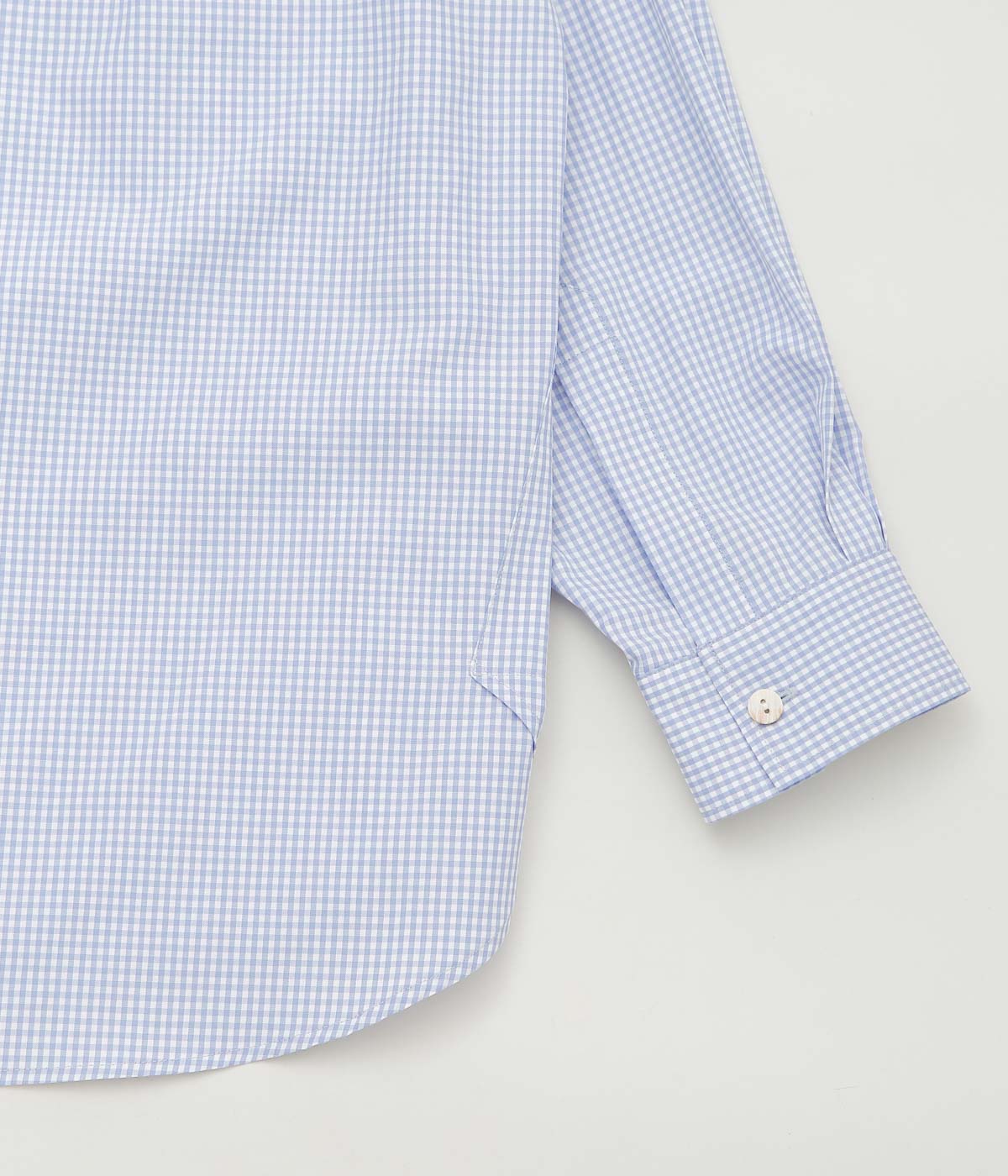 ANSNAM ''EX SHIRT｜DEADSTOCK'' (LIGHT BLUE GINGHAM CHECK)