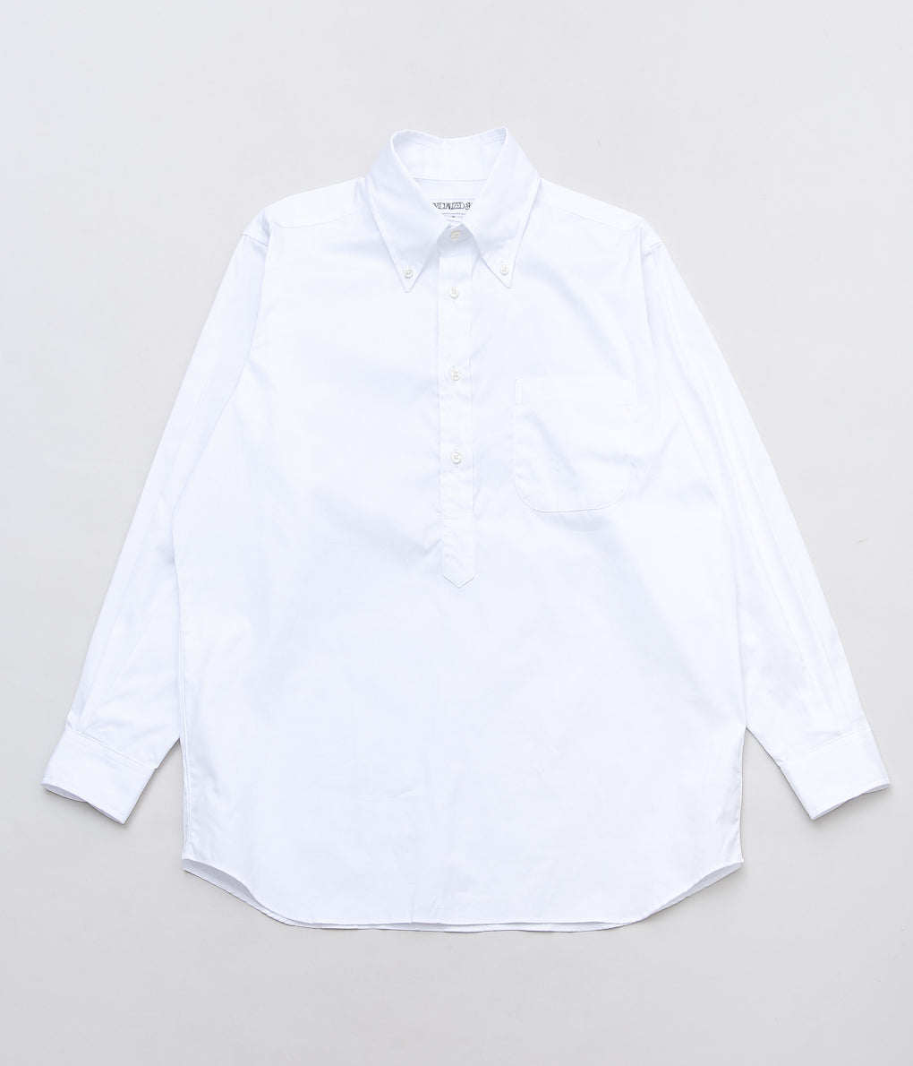 INDIVIDUALIZED SHIRTS ''PINPOINT OXFORD POPOVER L/S'' (WHITE)