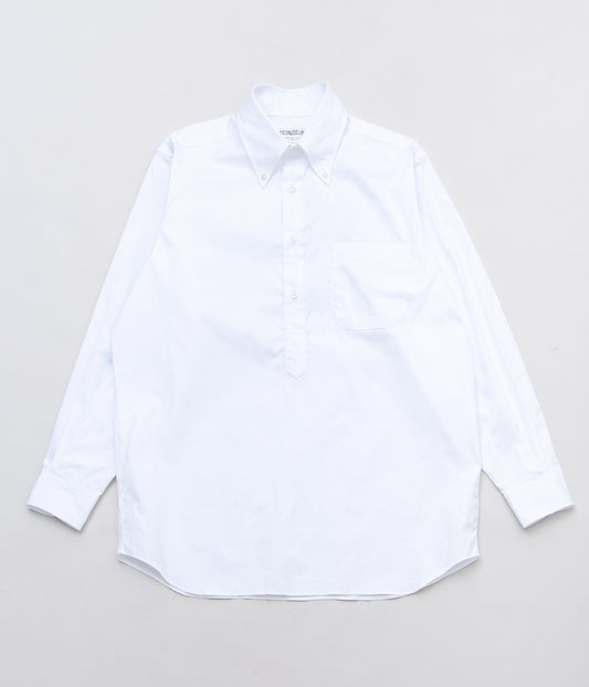 INDIVIDUALIZED SHIRTS ''PINPOINT OXFORD POPOVER L / S''(WHITE)