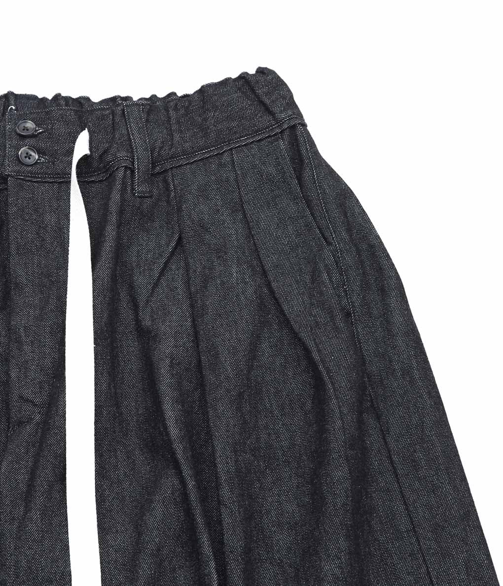 SILLAGE ''HAKAMA PANTS'' (BLACK DENIM ONE WASH)