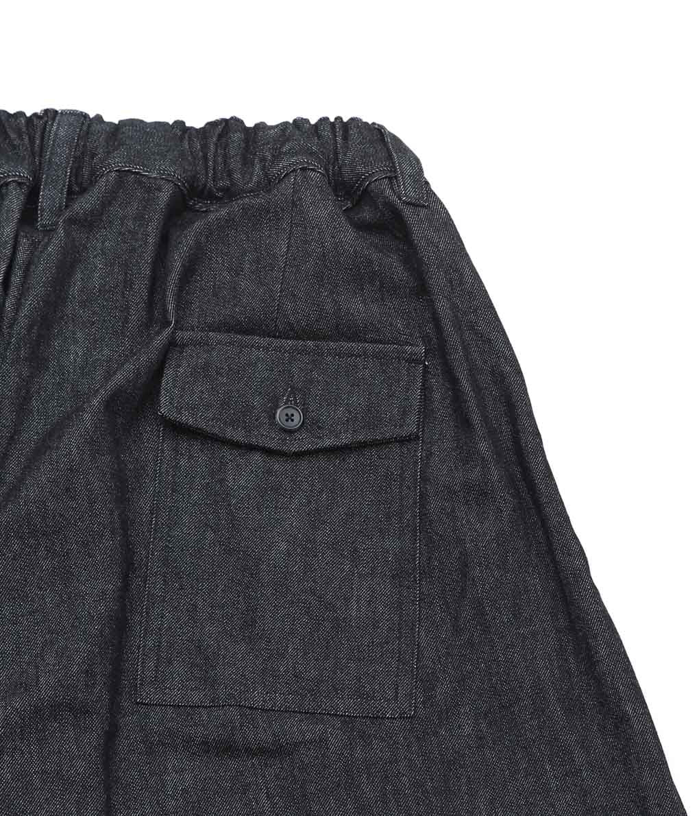 SILLAGE ''HAKAMA PANTS'' (BLACK DENIM ONE WASH)