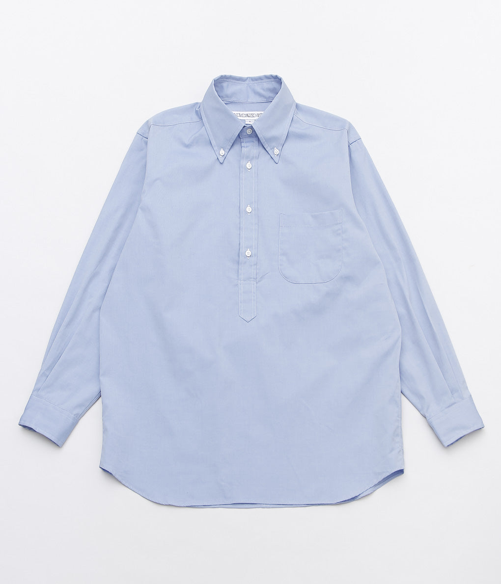 INDIVIDUALIZED SHIRTS ''PINPOINT OXFORD POPOVER L/S'' (BLUE)