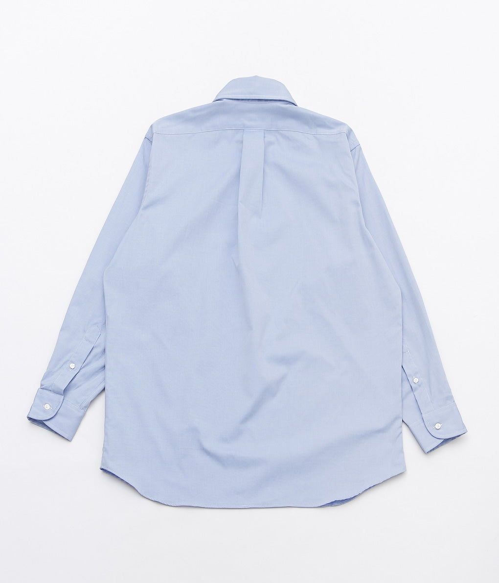 INDIVIDUALIZED SHIRTS ''PINPOINT OXFORD POPOVER L/S'' (BLUE)