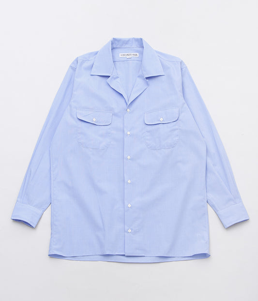 INDIVIDUALIZED SHIRTS ''CAMP COLLAR L/S'' (BLUE)