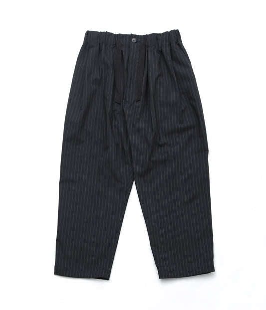 SILLAGE ''BAGGY TROUSERS'' (BLACK STRIPE TWILL)