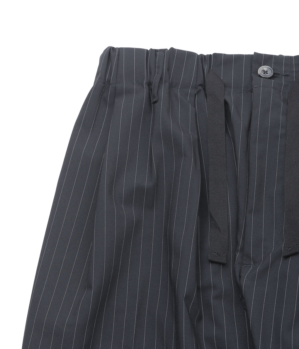 SILLAGE ''BAGGY TROUSERS'' (BLACK STRIPE TWILL)