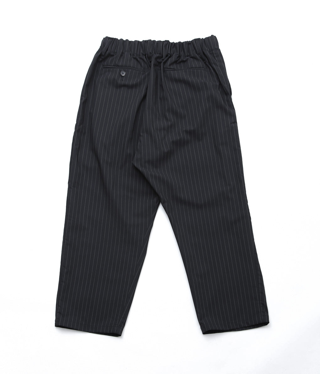 SILLAGE ''BAGGY TROUSERS'' (BLACK STRIPE TWILL)