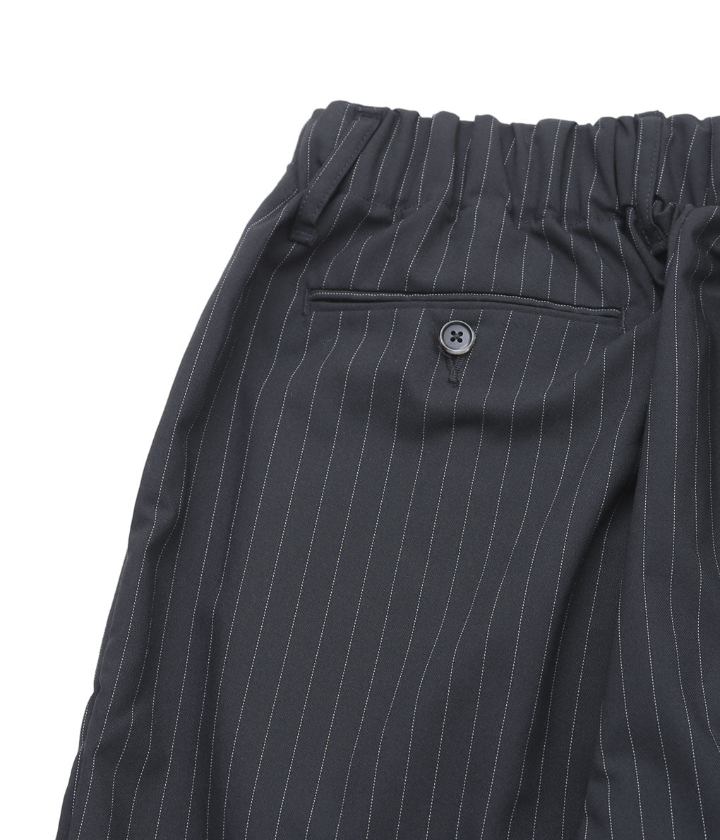 SILLAGE ''BAGGY TROUSERS'' (BLACK STRIPE TWILL)