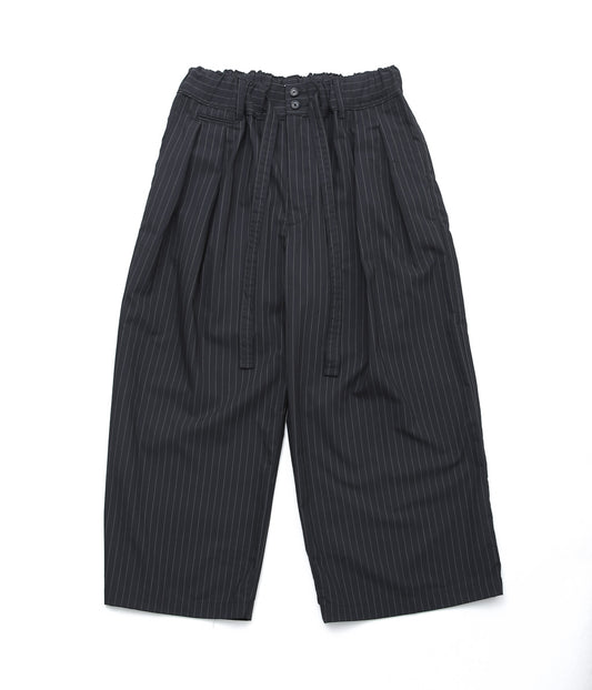 SILLAGE ''HAKAMA PANTS'' (BLACK STRIPE TWILL)