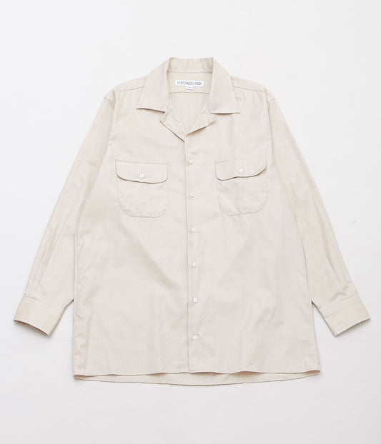 INDIVIDUALIZED SHIRTS ''CAMP COLLAR L/S'' (BEIGE)