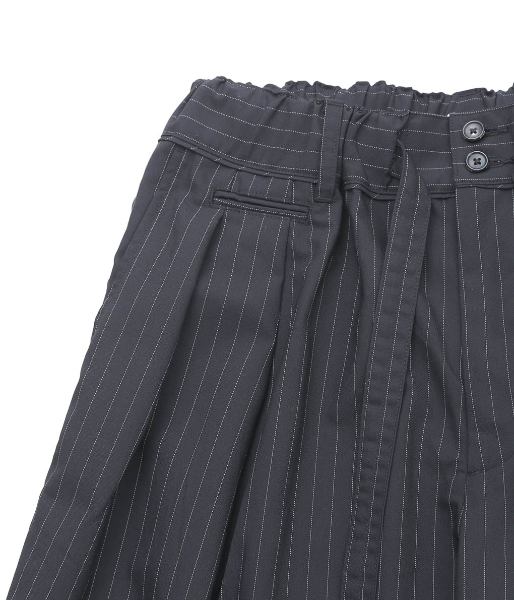 SILLAGE ''HAKAMA PANTS'' (BLACK STRIPE TWILL)