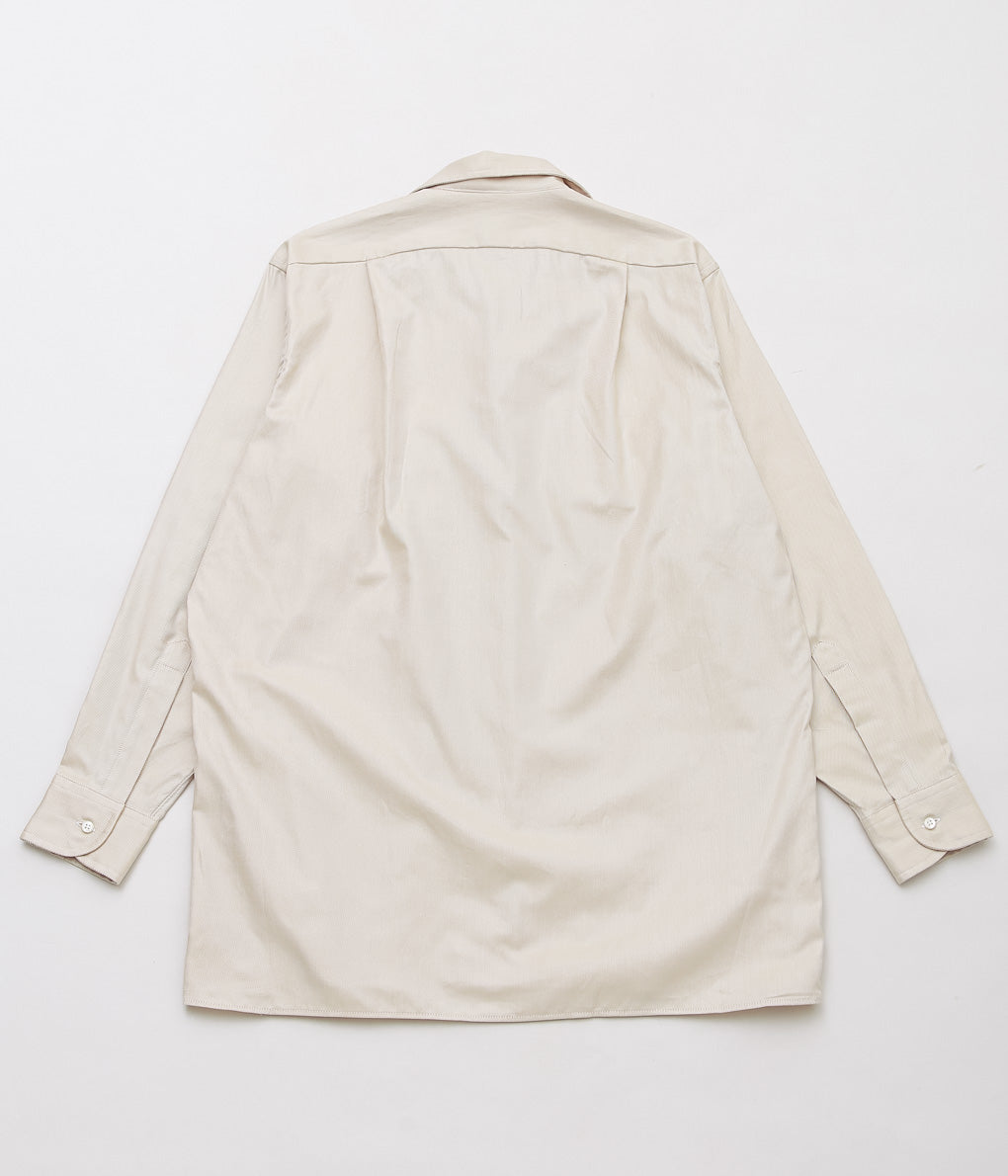 INDIVIDUALIZED SHIRTS ''CAMP COLLAR L/S'' (BEIGE)