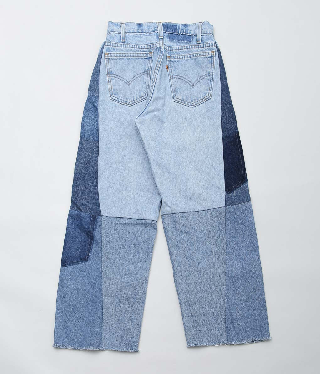 MAIDENS SHOP WOMEN ''REMAKE WIDE DENIM PANTS'' (BLUE SIZE28)