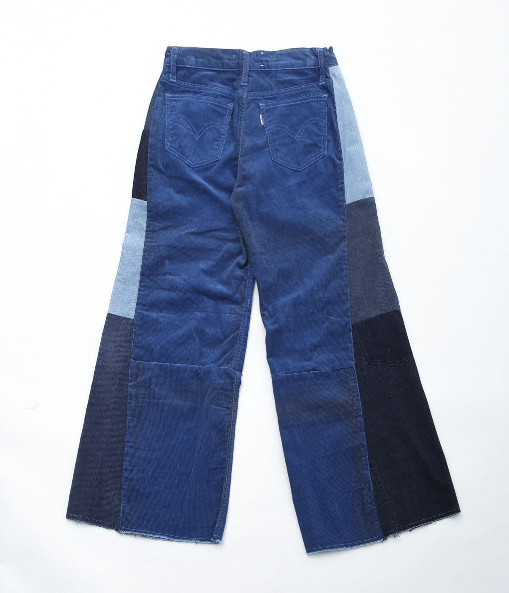 MAIDENS SHOP WOMEN ''REMAKE WIDE CORDUROY PANTS'' (BASE BLUE SIZE29)