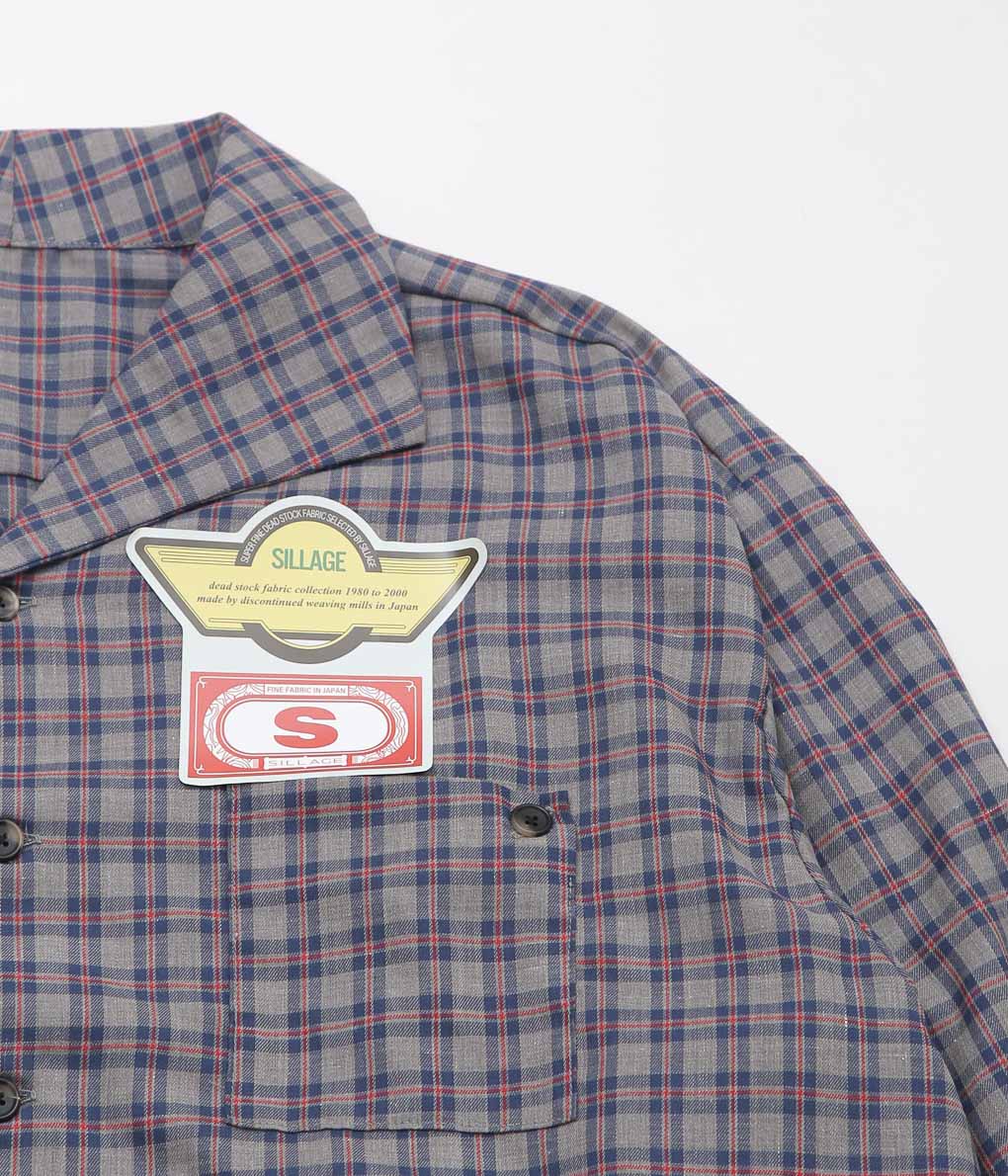 SILLAGE ''RIB BLOUSON'' (DEAD STOCK FLANNEL PLAID)